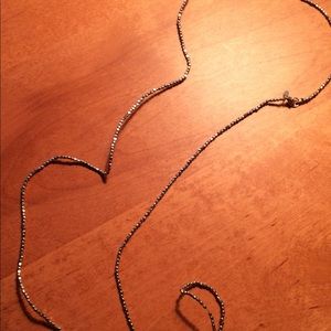 Long metal necklace